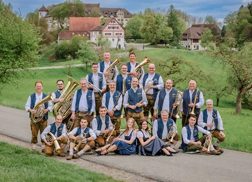 Die Bauernkapelle spielt auf dem Bezirksmusikfest 2026 in Wald