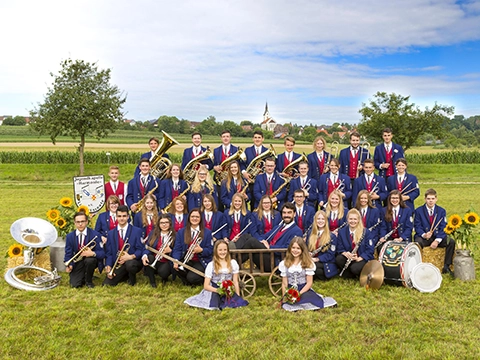 Die Jugendkapelle des Musikverein Lippertsreute spielt auf dem Bezirksmusikfest 2026 in Wald