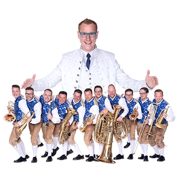 Walter Grechenig und seine Fegerländer auf dem Bezirksmusikfest in Wald