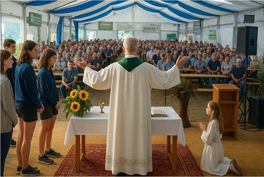 Zeltgottesdienst in Wald